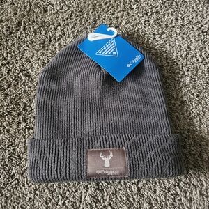 Columbia Charcoal Ribbed Beanie